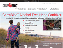 Tablet Screenshot of germbloc.com